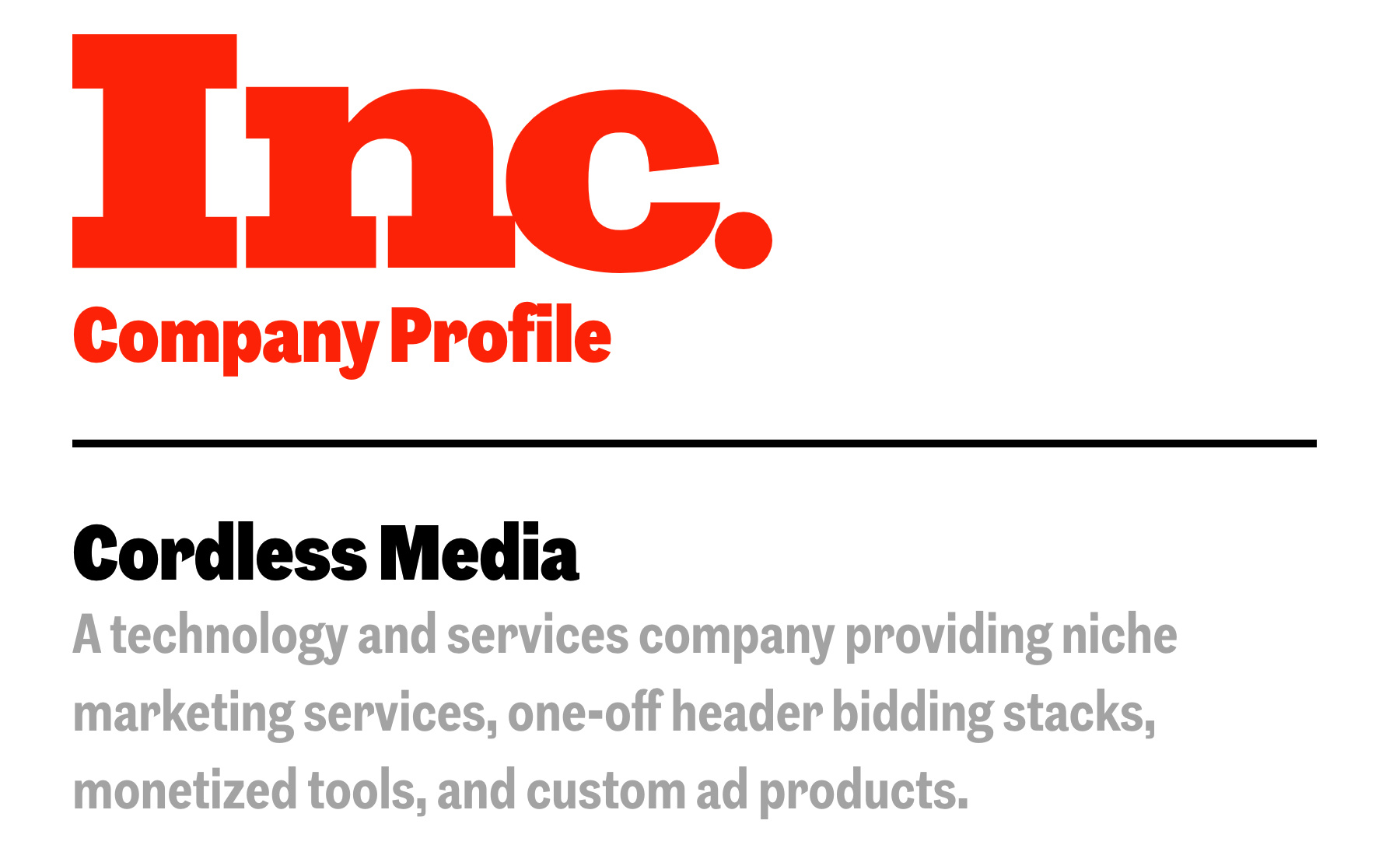 Cordless Media Celebrates Fourth Consecutive Year on Inc. 5000 List with Optimism for Continued Growth